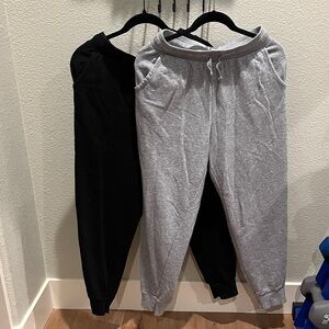 2 Colsie joggers S. grey. black.